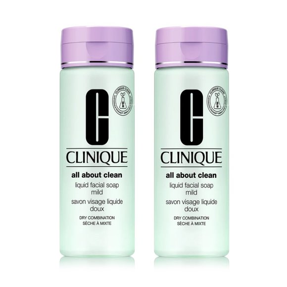 Clinique Other - CLINIQUE All About Clean Liquid Facial Soap, Mild, Dry Combination Bundle of 2